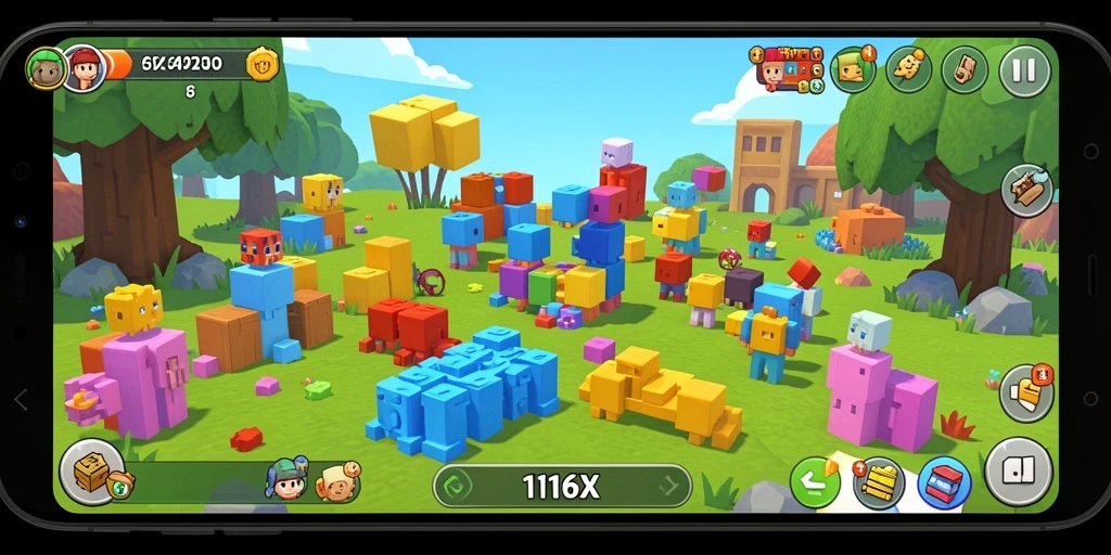 Screenshot gameplay 116X menunjukkan momen seru menyelesaikan teka-teki.