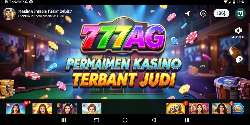 Tampilan gameplay menarik di 777AG dengan berbagai permainan Kasino.