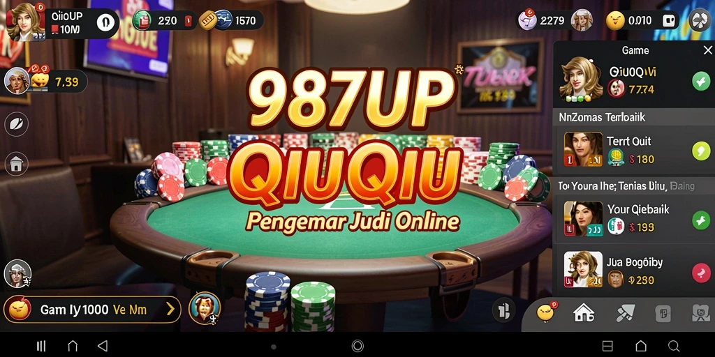 Tampilan gameplay QiuQiu yang seru dan menarik.