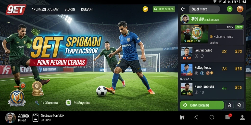 Tampilan gameplay menarik dengan fitur taruhan langsung di 9ET.