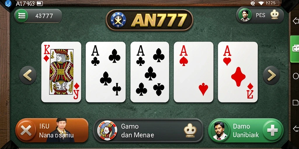 Tampilan gameplay seru dari AN777 yang memikat.