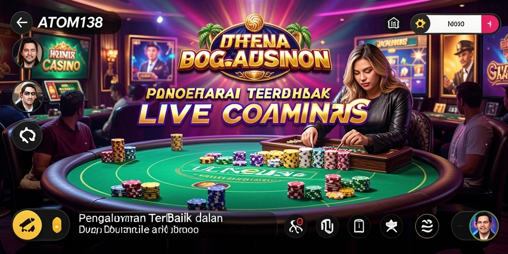 Gambaran gameplay Live Casino yang menarik di ATOM138.