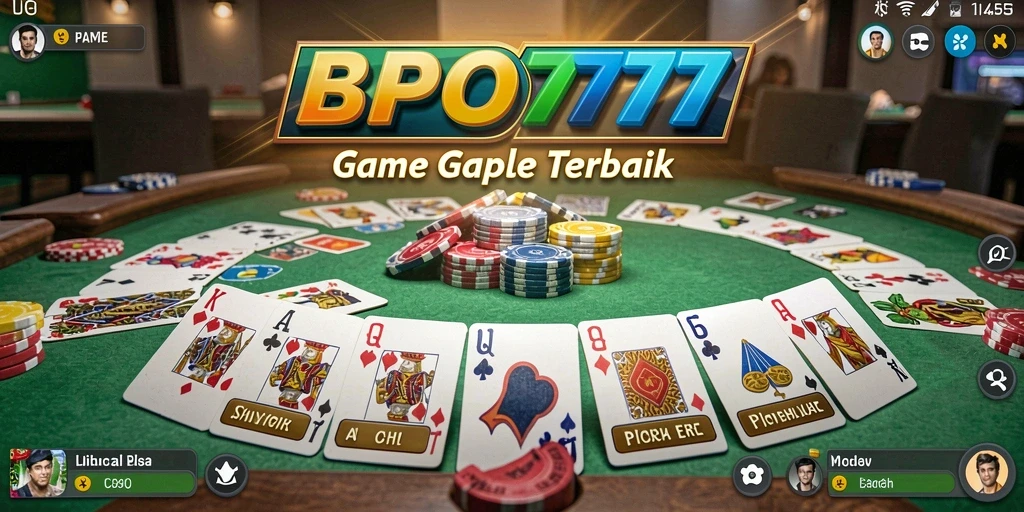 Tampilan gameplay Gaple yang seru dan menarik dari BPO777.