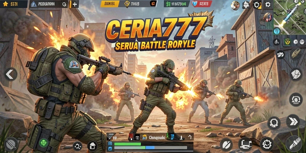 Tangkapan layar gameplay menunjukkan aksi pertempuran yang mendebarkan di CERIA777.