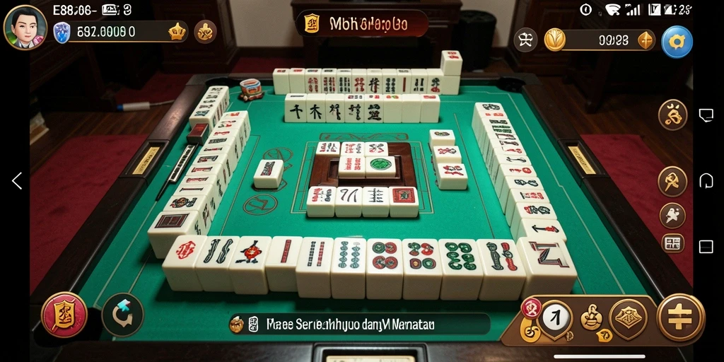 Screenshot utama E88 menampilkan gameplay Mahjong yang mendebarkan.