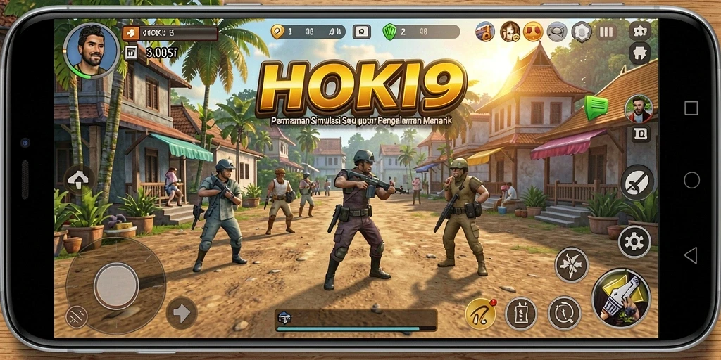 Tampilan gameplay menarik di HOKI9 dengan berbagai karakter dan interaksi.