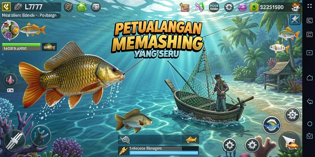 Tangkapan ikan besar di L777 saat gameplay Fishing.