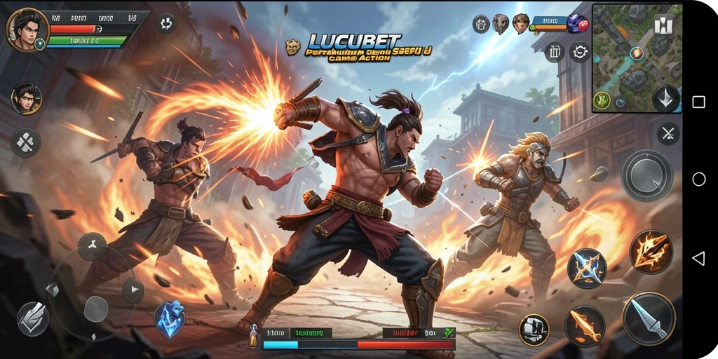 Tangkapan layar gameplay LUCUBET yang menampilkan aksi seru dan intens.