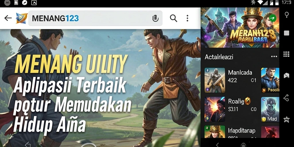 Tampilan antarmuka pengguna MENANG123 yang sederhana dan efisien.