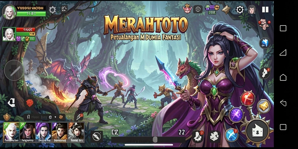 Tampilan gameplay MERAHTOTO yang menarik dan menantang.