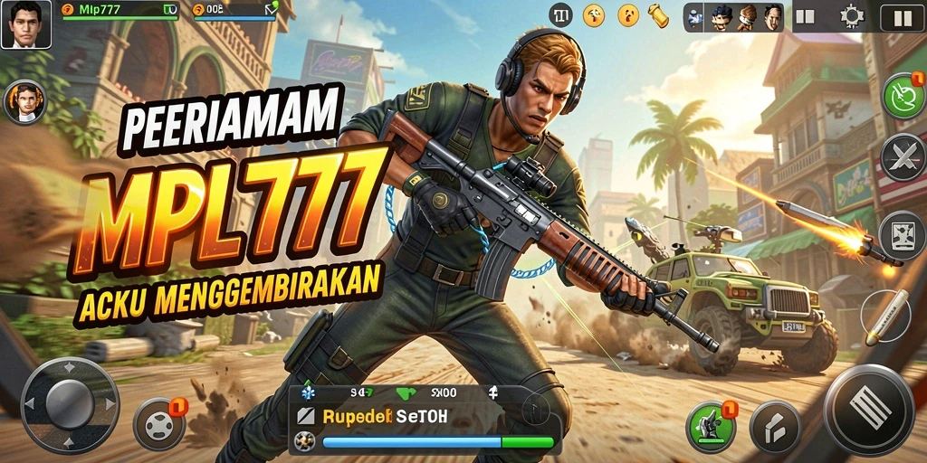 Tampilan aksi mendebarkan dalam gameplay MPL777.