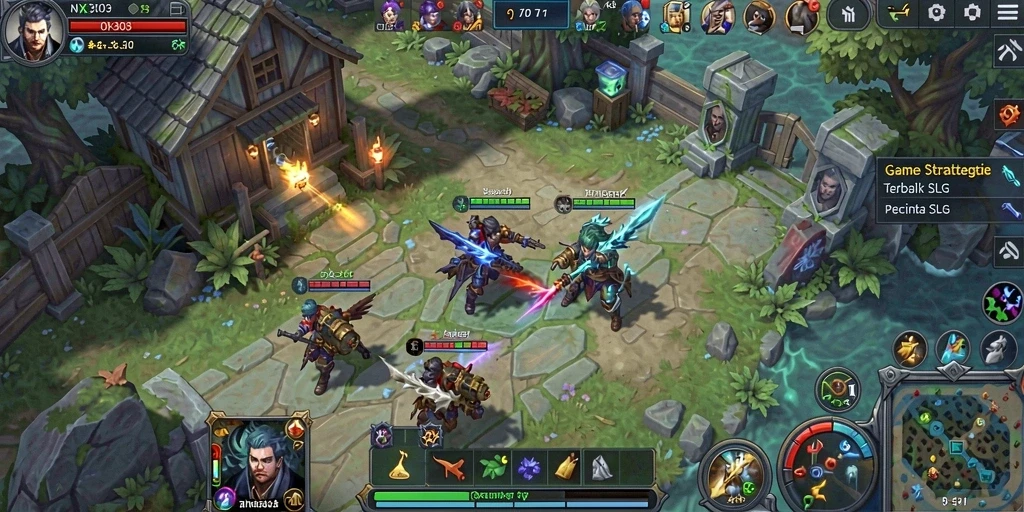 Tampilan gameplay strategis yang epik dalam NX303.