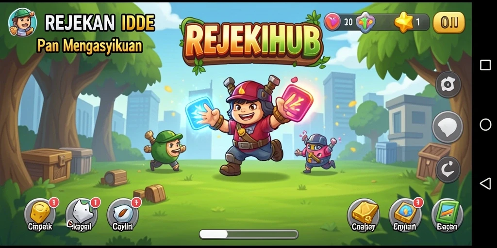 Tampilan gameplay Idle yang menarik dari REJEKIHUB.