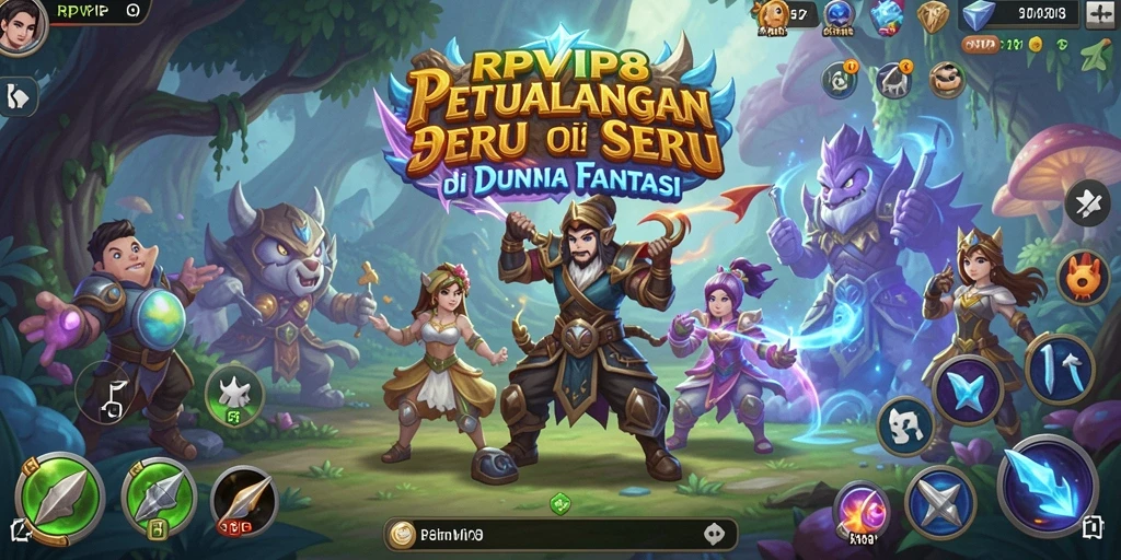 Screenshot gameplay menampilkan petualangan seru di RPVIP8.