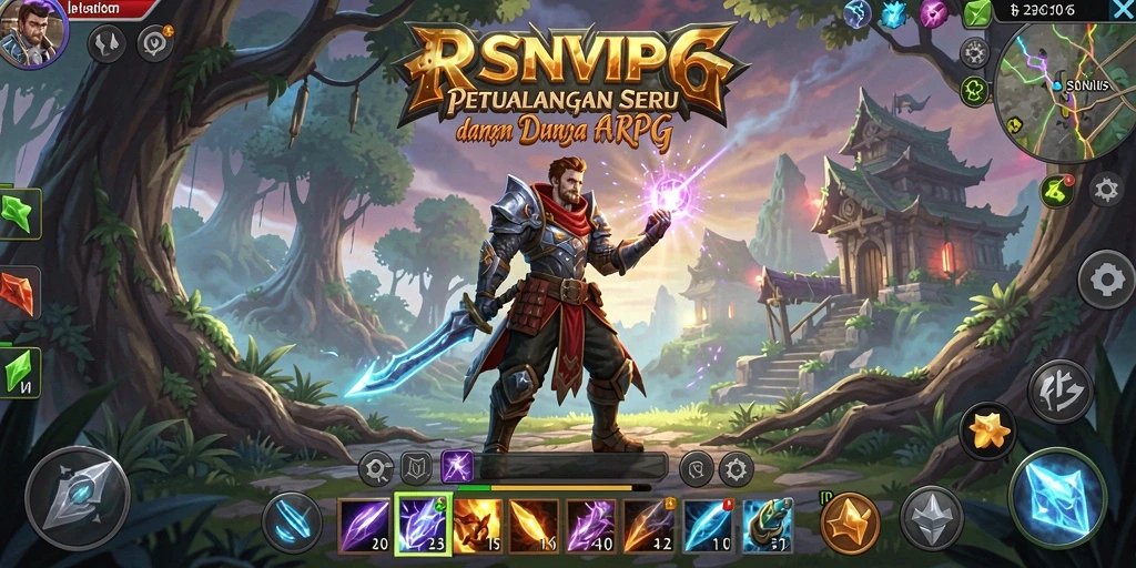 Tampilan gameplay RSNVIP6 menampilkan aksi seru di dunia ARPG.