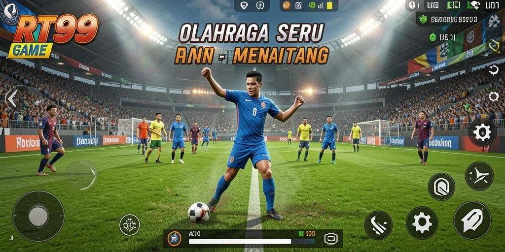 Tampilan gameplay olahraga yang menarik dalam RT99.