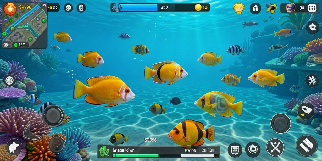 Tampilan gameplay seru Tembak Ikan di SR996.