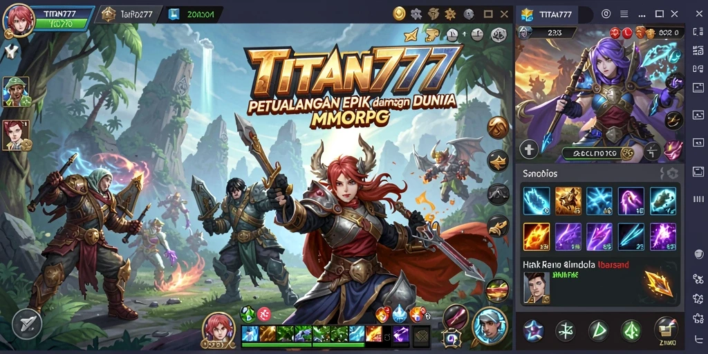 Gameplay TITAN777 yang menakjubkan dalam dunia MMORPG.