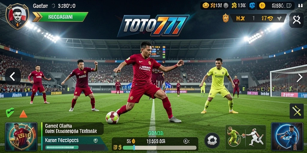 Tampilan screenshot TOTO777 menampilkan aksi seru dalam gameplay olahraga.