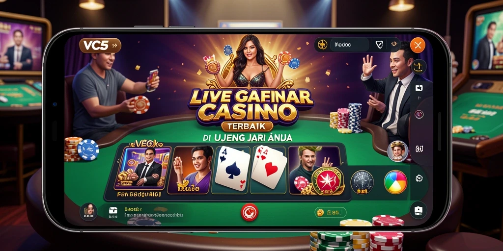 Tampilan gameplay VC5 yang mendebarkan saat bermain Live Casino.