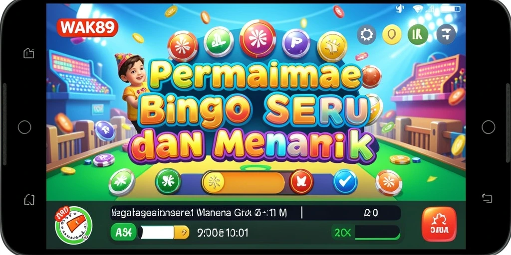 Tampilan gameplay seru dalam permainan Bingo WAK89.