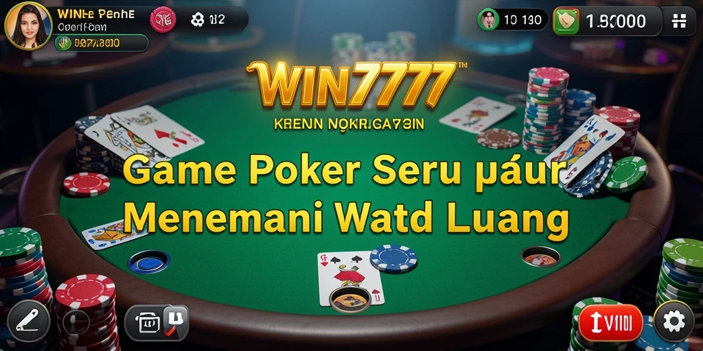 Tangkapan layar gameplay WIN777 menampilkan pertempuran Poker yang seru.