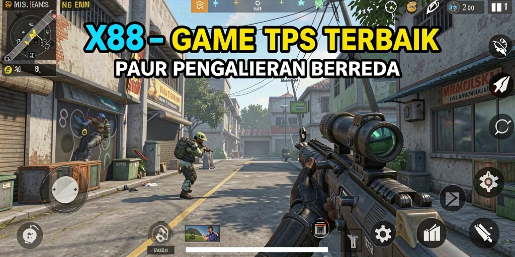 Tampilan gameplay X88 yang penuh aksi dan menegangkan.
